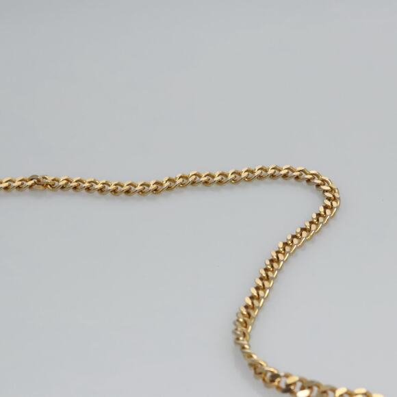 GUCCI Chain Shoulder Bag Leather Brown Gold - Picture 8 of 12